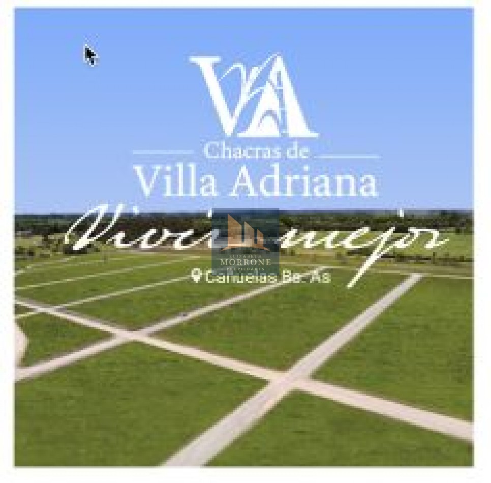 VENTA ESPECTACULAR LOTE, EXCELENTE UBICACION FRENTE AL HOWARD JOHNSON 600MT2, SE ESCUCHAN OFERTAS, CHACRAS DE VILLA ADRIANA -CAÑUELAS-